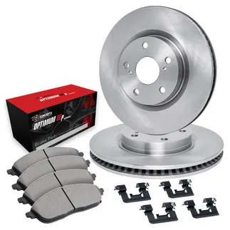 R1 Concepts WFUH1-02069 Disc Brake Rotor Set W/ Optimum OEp Pads & Hardware